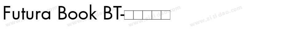 Futura Book BT字体转换